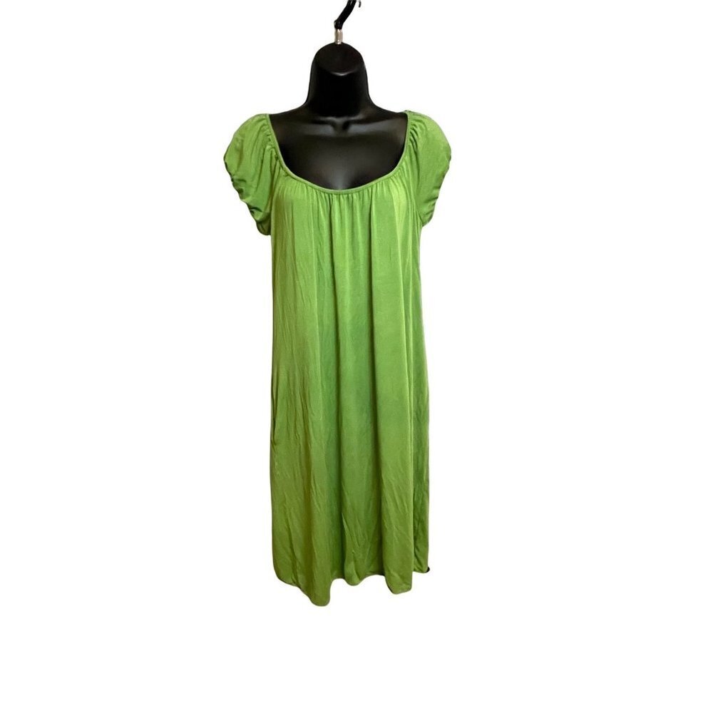 Max Studio Viscose Spandex Elastic Wide Neck Dress Sz S